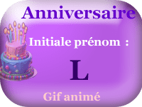 Gifs animés - anniversaire - prénoms avec initiale M