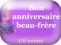 Gifs animés - joyeux anniversaire beau frère