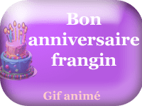 Gifs animés - joyeux anniversaire frangin
