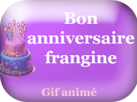 Gifs animés - joyeux anniversaire frangine