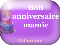 Gifs animés - joyeux anniversaire mamie