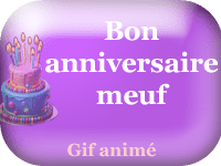 Gifs animés - joyeux anniversaire meuf