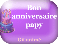 Gifs animés - joyeux anniversaire papy