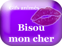 Gifs animés - bisou mon cher