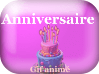 Gifs animés gratuits - Anniversaire