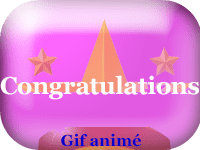Gifs animés - Félicitations