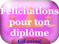 Gifs animés - Félicitations pour ton diplôme