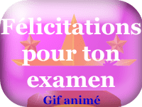 Gifs animés - Félicitations pour ton examen