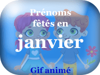 Gifs animés gratuits - prénoms fêtes en janvier