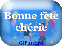 Gifs animés - Bonne fête chérie