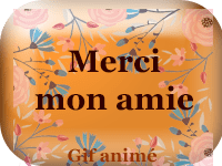 Gifs animés - Merci mon amie