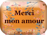 Gifs animés - Merci mon amour