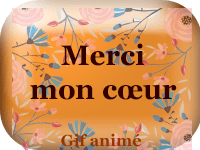 Gifs animés - Merci mon cœur