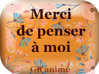 Gifs animés - Merci de penser à moi