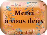 Gifs animés - Merci à vous deux