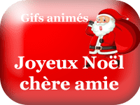Gifs animés - Joyeux Noël chère amie