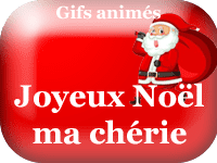 Gifs animés - Joyeux Noël ma chérie