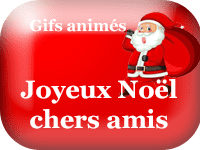 Gifs animés - Joyeux Noël chers amis