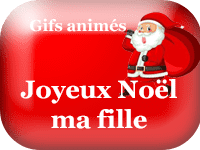 Gifs animés - Joyeux Noël ma fille