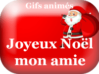 Gifs animés - Joyeux Noël mon amie
