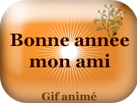Gifs animés - Bonne année mon ami