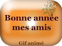 Gifs animés - Bonne année mes amis
