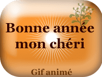 Gifs animés - Bonne année mon chéri