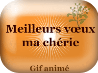 Gifs animés - Meilleurs vœux ma chérie