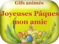 Gifs animés - Joyeuses Pâques mon amie