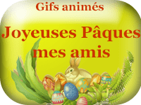 Gifs animés - Joyeuses Pâques mes amis