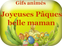 Gifs animés - Joyeuses Pâques belle maman