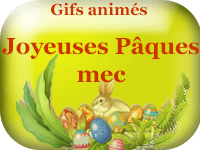 Gifs animés - Joyeuses Pâques mec