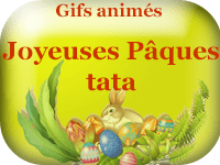 Gifs animés - Joyeuses Pâques tata