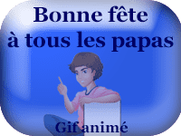 Gifs animés - bonne fête à tous les papas