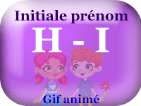 Gifs animés - anniversaire - prénoms avec initiale H & I