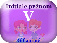Gifs animés - prénoms avec initiale V