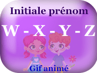 Gifs animés - prénoms avec initiale W - X - Y - Z