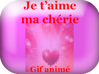 Gifs animés - je t'aime ma chérie