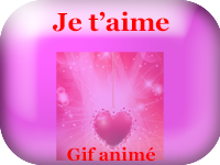 Gifs animés - je t'aime