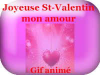 Gifs animés - joyeuse Saint Valentin, mon amour