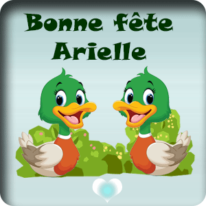 gif animé - Bonne fête Arielle Bonne fête Arielle