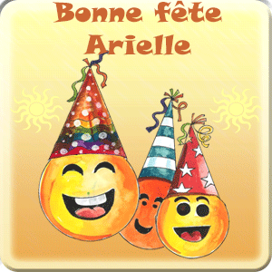 gif animé - Bonne fête Arielle Bonne fête Arielle