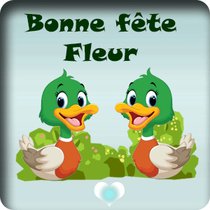 gif animé - Bonne fête Fleur Bonne fête Fleur