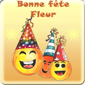 gif animé - Bonne fête Fleur Bonne fête Fleur