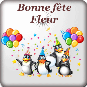 gif animé - Bonne fête Fleur Bonne fête Fleur