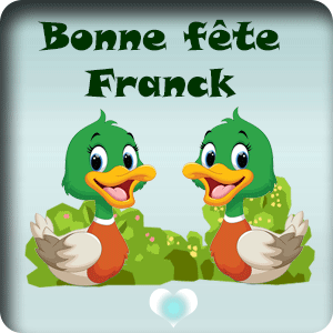 gif animé - Bonne fête Franck Bonne fête Franck