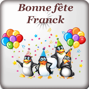 gif animé - Bonne fête Franck Bonne fête Franck