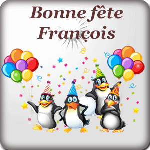 gif animé - Bonne fête François Bonne fête François