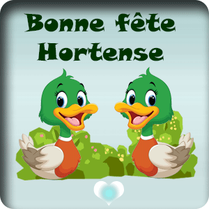 gif animé - Bonne fête Hortense Bonne fête Hortense
