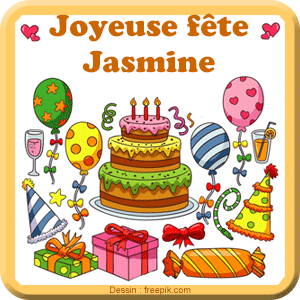gif animé - Bonne fête Jasmine Bonne fête Jasmine